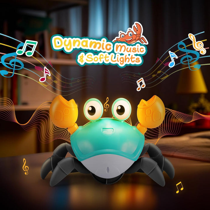 Adeokay Krabbe Baby Spielzeug ab 1 2 3 Jahr, Spielzeug ab 6 7 8 9 10 Monate Kinderspielzeug ab 1-3 J