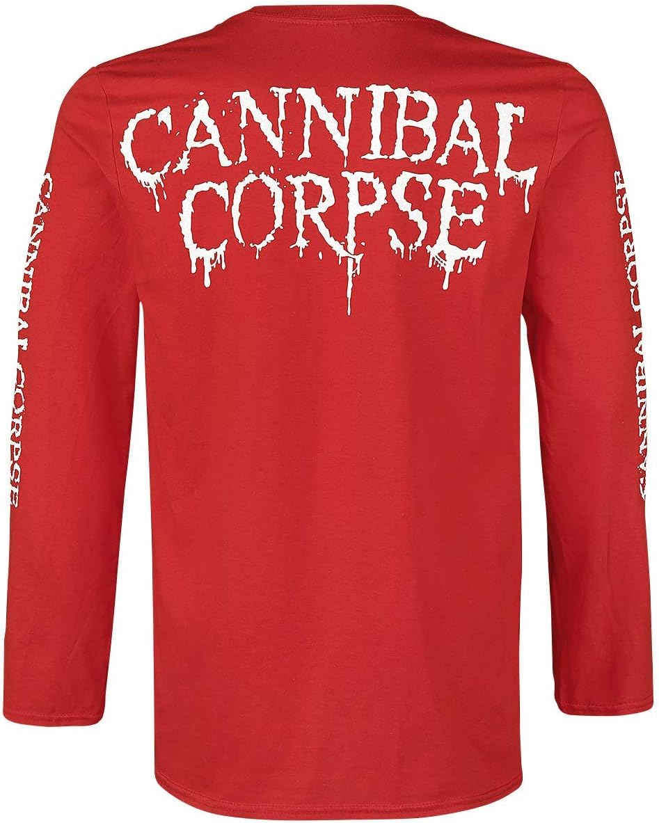 Cannibal Corpse Pile of Skulls 2018 Langarmshirt rot S