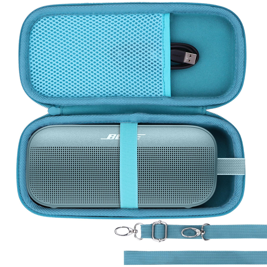 Hart Schutz Hülle Etui für Bose SoundLink Flex (2 Gen) / Flex Tragbarer Lautsprecher Blau Etui für S
