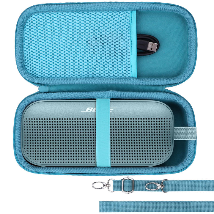 Hart Schutz Hülle Etui für Bose SoundLink Flex (2 Gen) / Flex Tragbarer Lautsprecher Blau Etui für S
