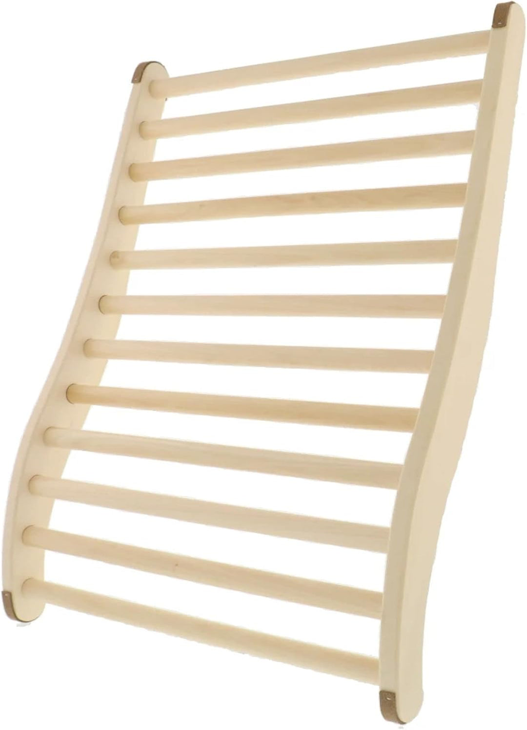 Gravidus XXL Sauna Rückenlehne 60cm ergonomische S-Form rutschfest aus unbehandelten Lindenholz für
