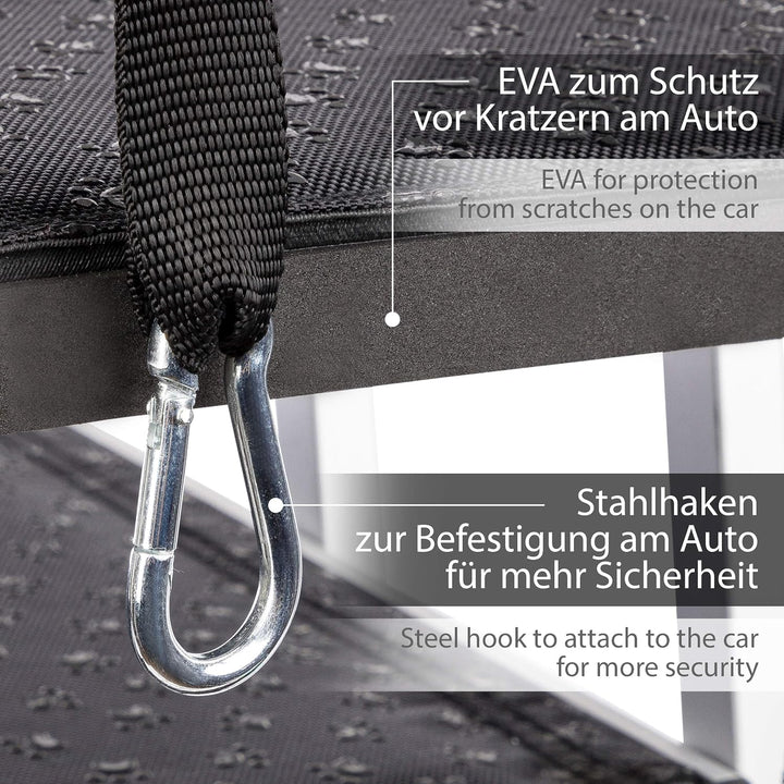 ONVAYA® Hundetreppe faltbar | 5 Stufen | Hunderampe Einstieghilfe für Autos oder hohe Betten | klapp