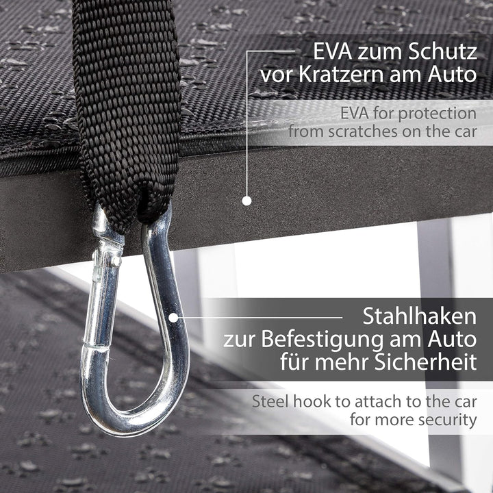ONVAYA® Hundetreppe faltbar | 5 Stufen | Hunderampe Einstieghilfe für Autos oder hohe Betten | klapp