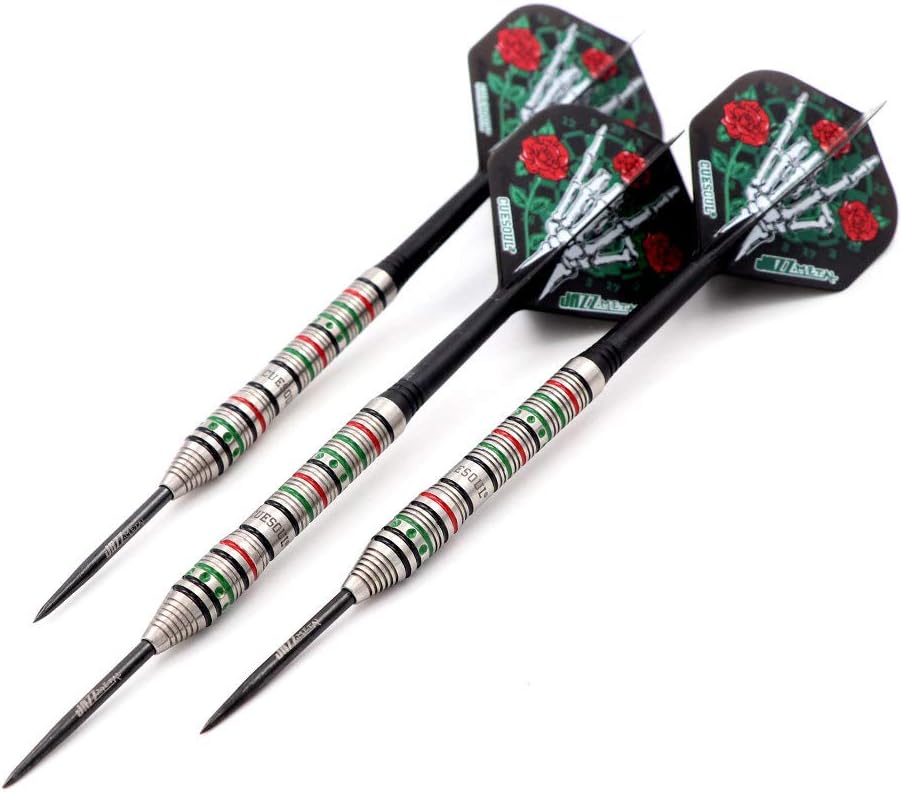 CUESOUL Jazz-Metal 21/23 / 25g Stahlspitze 90% Wolfram Dart Set mit integrierten ROST Flights CSJM-J