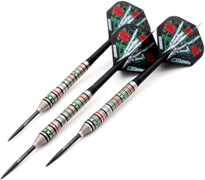 CUESOUL Jazz-Metal 21/23 / 25g Stahlspitze 90% Wolfram Dart Set mit integrierten ROST Flights CSJM-J
