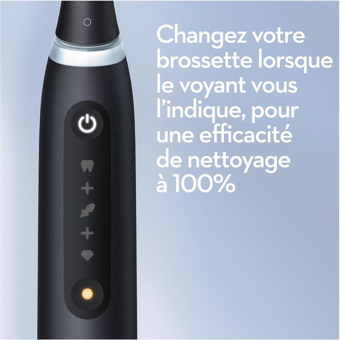 Oral-B iO 5N Elektrische Zahnbürste, Schwarz, Bluetooth, 1 Bürste, 1 Reiseetui iO5 Schwarz, iO5 Schw