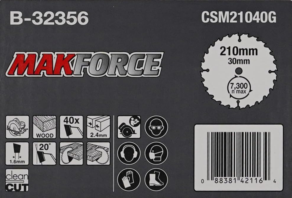 Makita MakForce Saegeblatt, 210 x 30 mm, 40Z, B-32356