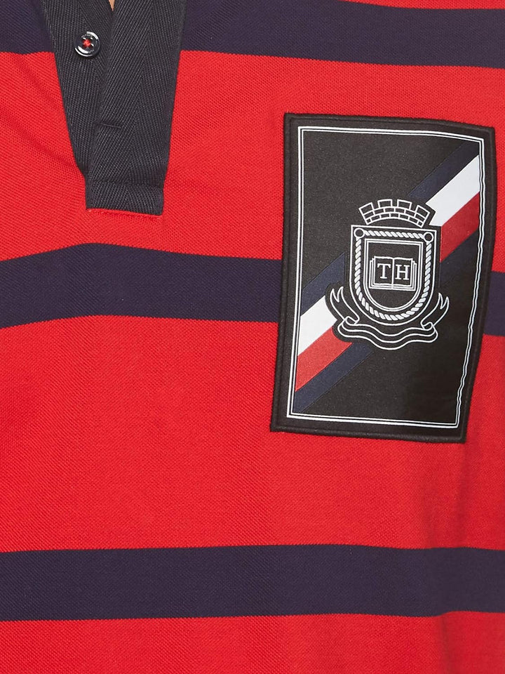 Tommy Hilfiger Herren Poloshirt Regular Fit Kurzarm rot (74) S