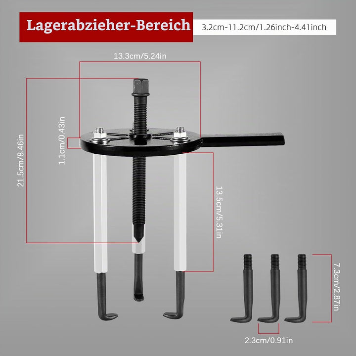 JAOGAUS 21 in 1 Lagerabzieher Set, Polradabzieher Lager Abzieher Radlager Werkzeug Set mit Spannzang