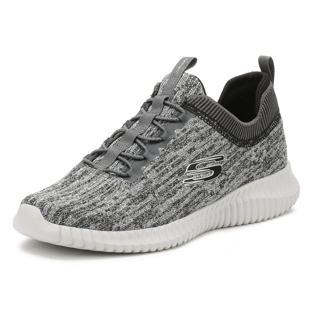 Skechers Herren Elite Flex Hartnell Halbschuhe 39.5 EU Gray Black Mesh Trim, 39.5 EU Gray Black Mesh