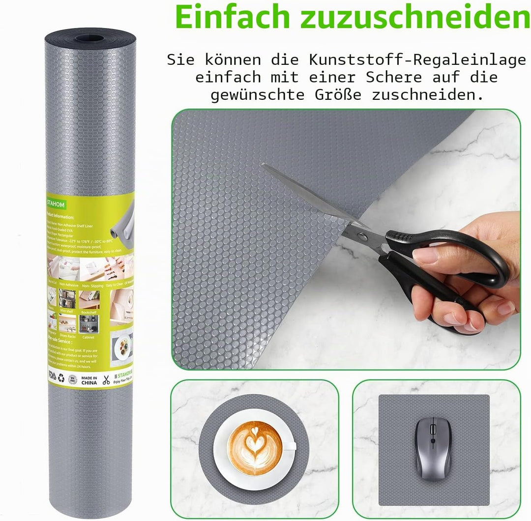 Schubladenmatte Nicht Klebende Haltbarem Schubladenauskleidung Antirutschmatte Eva Material Wasserdi