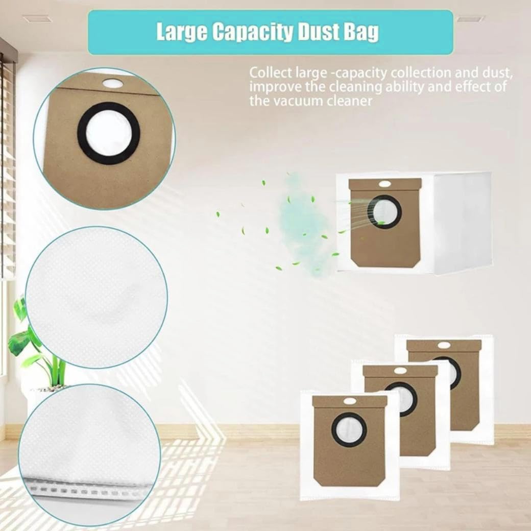 Zubehörset für Eufy Clean L60 SES / L60 Hybrid SES / L50 SES Saugroboter, 2 Hauptbürste, 6 Seitenbür