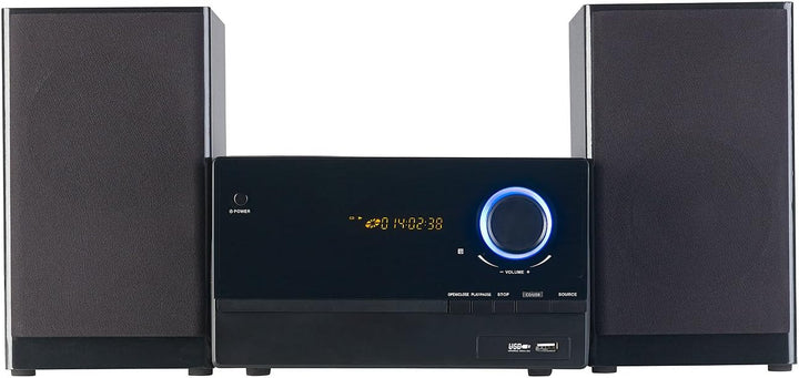 auvisio Mini Stereoanlage: Micro-Stereoanlage, CD-Player, Radio, MP3-Player, Bluetooth, 60 Watt (Min
