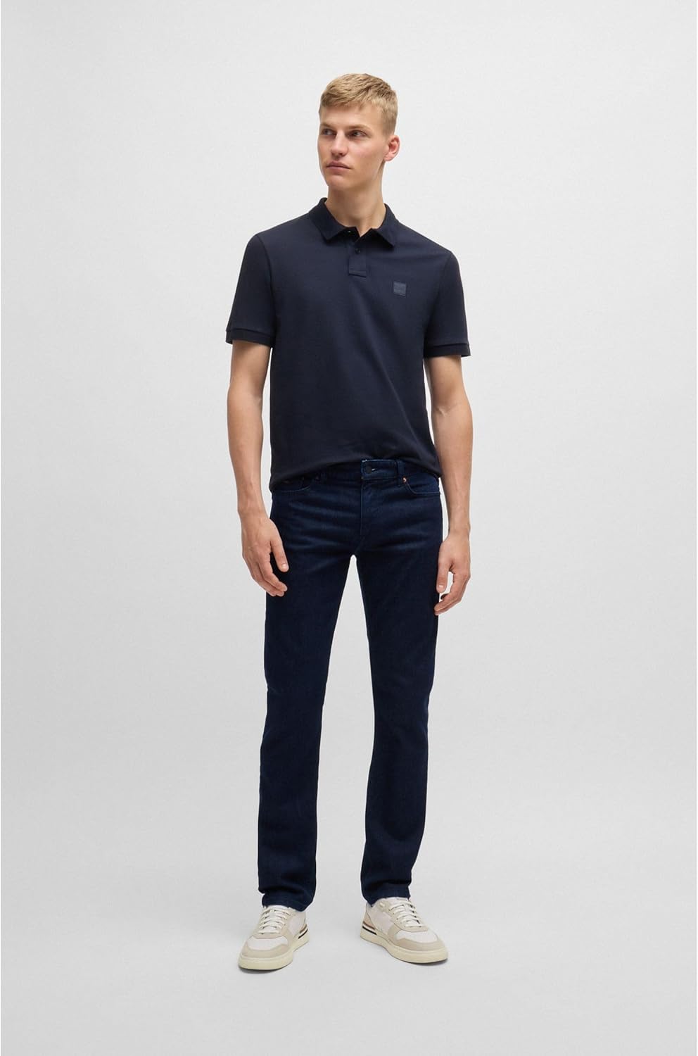 BOSS Herren Delaware BC-L-C Blaue Slim-Fit Jeans aus komfortablem Stretch-Denim 34W / 32L Navy415, 3