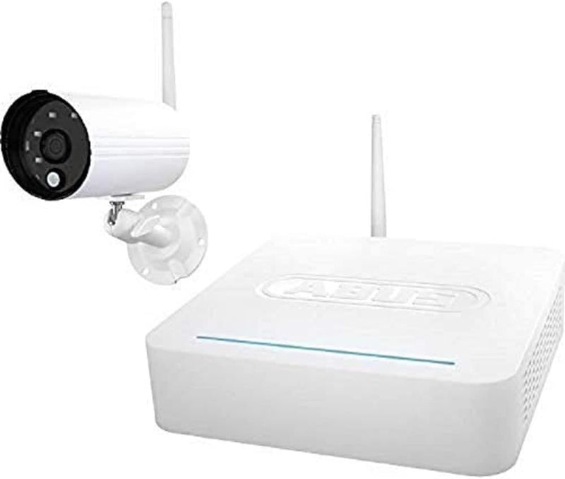 ABUS OneLook Videoüberwachungsset PPDF18000, 1080p Funk-Aussenkamera mit Rekorder, für Innen und Aus