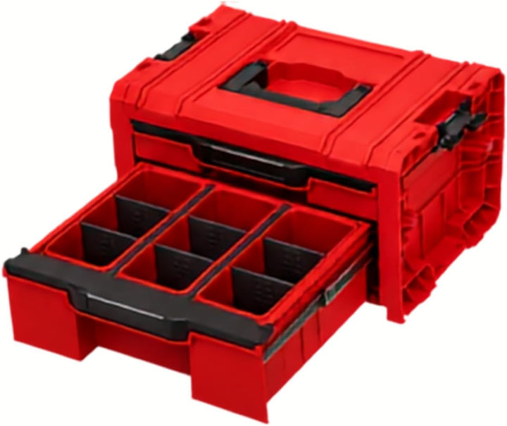 Qbrick System PRO Drawer Workshop Set 6 2.0 Red Ultra HD Mobile Werkstatt Rot