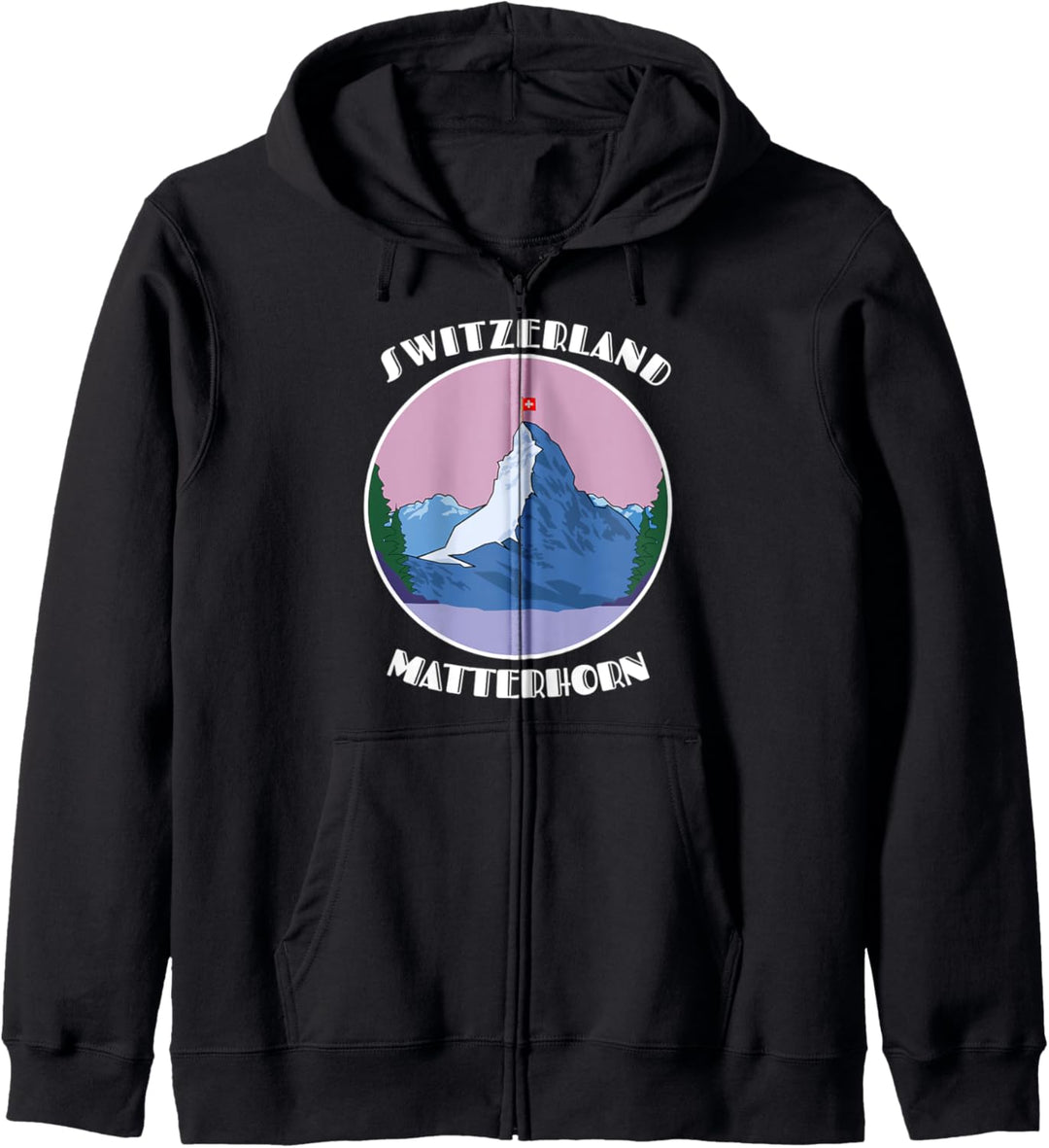 Wandern Matterhorn Kapuzenjacke