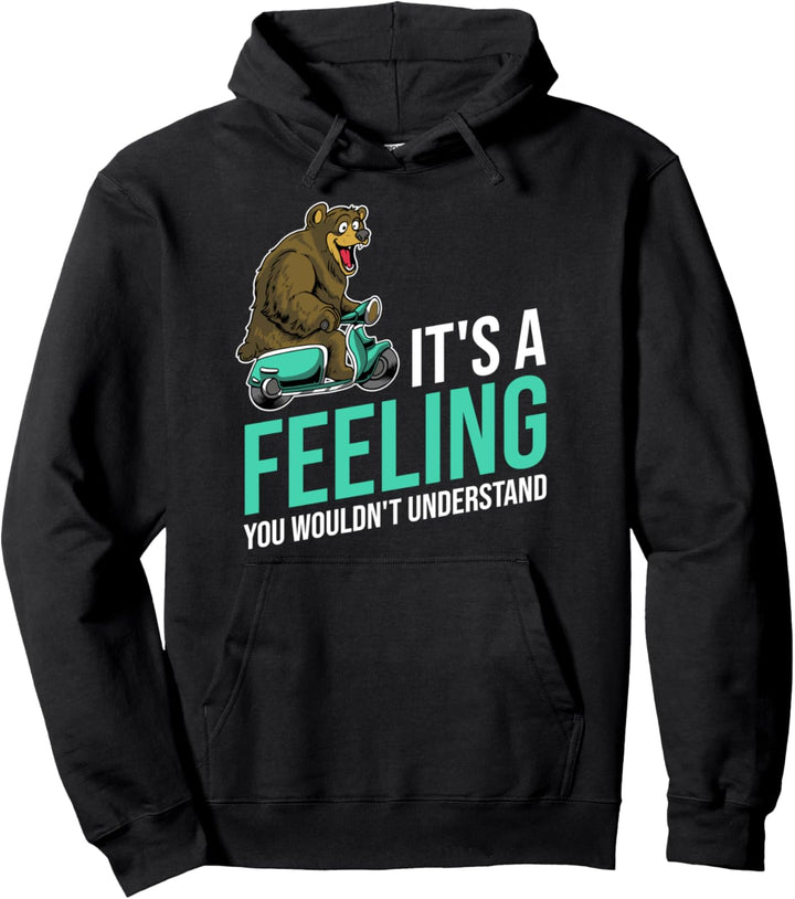 Motorroller Scooter Rollerfahrer Roller - Mofa Moped Pullover Hoodie