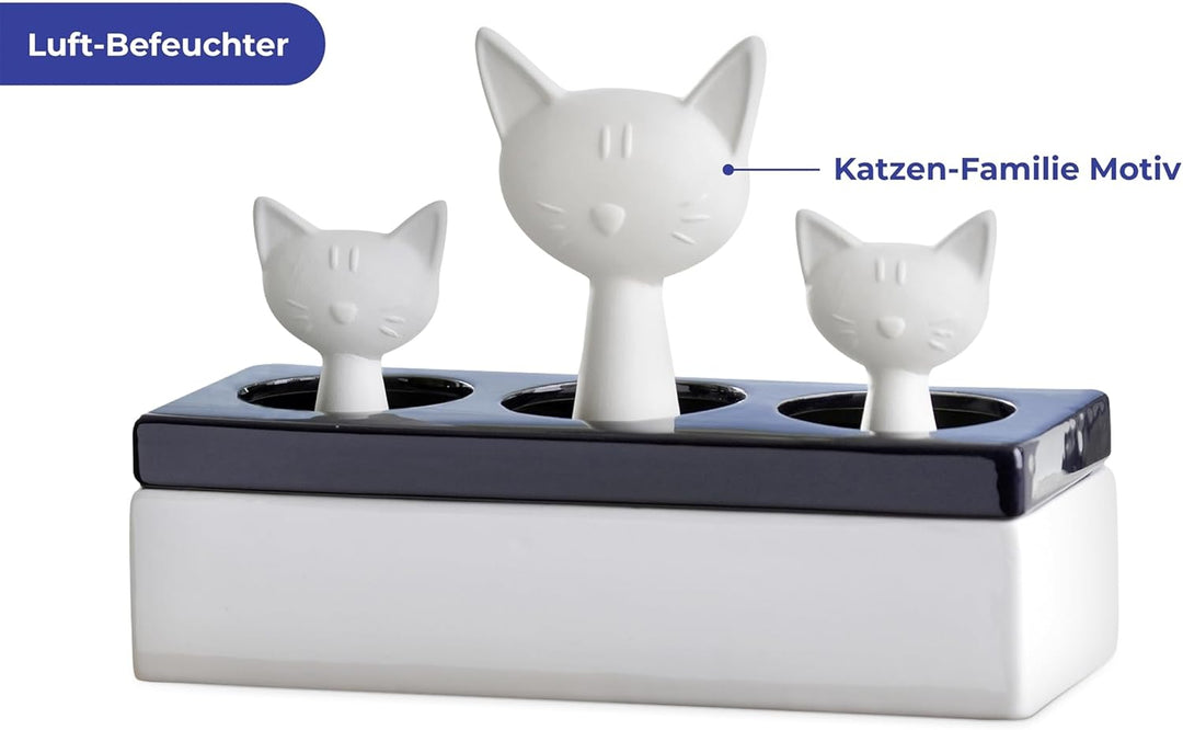 Maximex Luftbefeuchter Katzenfamilie, Geräuschloser Raumluftbefeuchter, Leiser Luftbefeuchter Schlaf