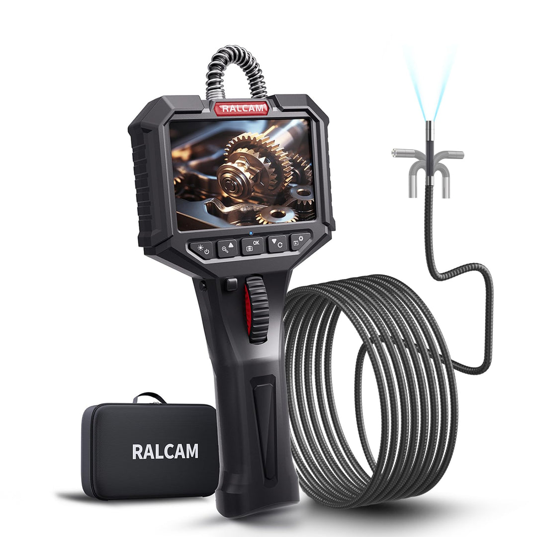 Ralcam Endoskopkamera mit Licht Endoscope Camera - Endoskop 8,5mm Inspektionskamera 3,5" HD 1080P Ro