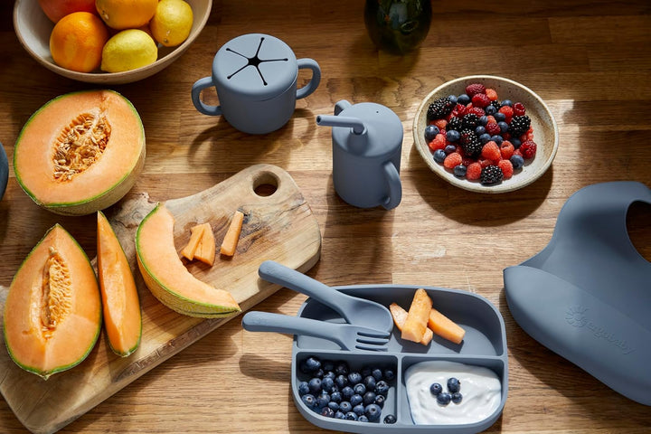 Ergobaby Kindergeschirr-Set Deluxe für Babys und Kleinkinder ab 6 Monaten, Baby Geschirrset mit 2 Be