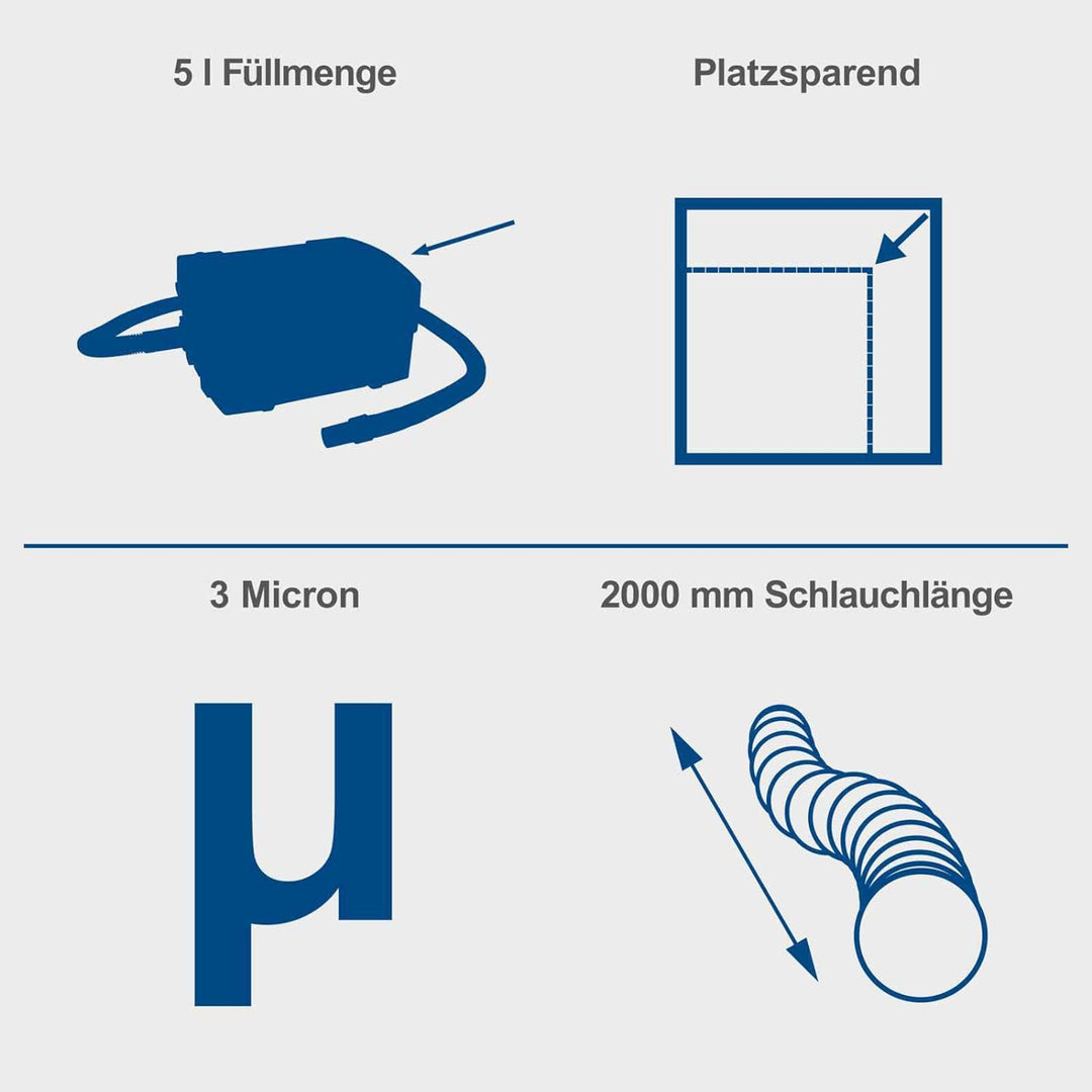 Scheppach Absauganlage HD2P 3in1 Absaugung 1250W | Staubsauger mit Ausblasfunktion | Luftleistung 12