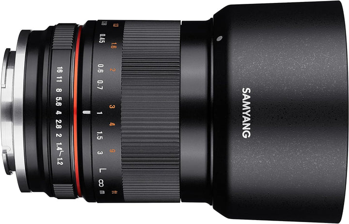 Samyang 35/1,2 Objektiv APS-C Fuji X manueller Fokus Fotoobjektiv, Weitwinkelobjektiv schwarz, X-T30