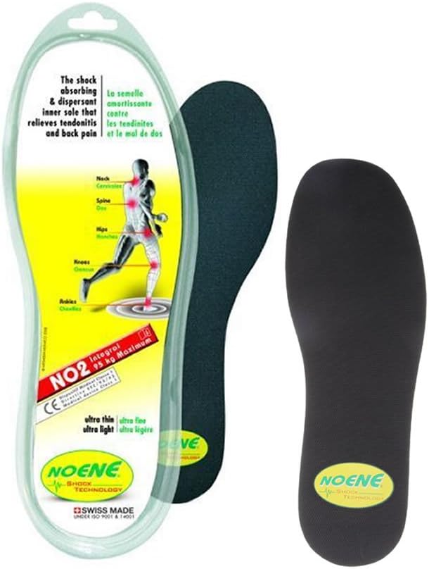 Noene 2MM N02 495000036_Noir, Unisex-Erwachsene Einlegesohlen, Schwarz (Noir), 36 EU