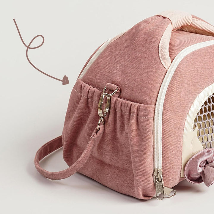 Tragetasche für Kleintiere, für Hamster, Hasen, Igel, Vögel, Kleintiere, mit Reissverschluss, atmung