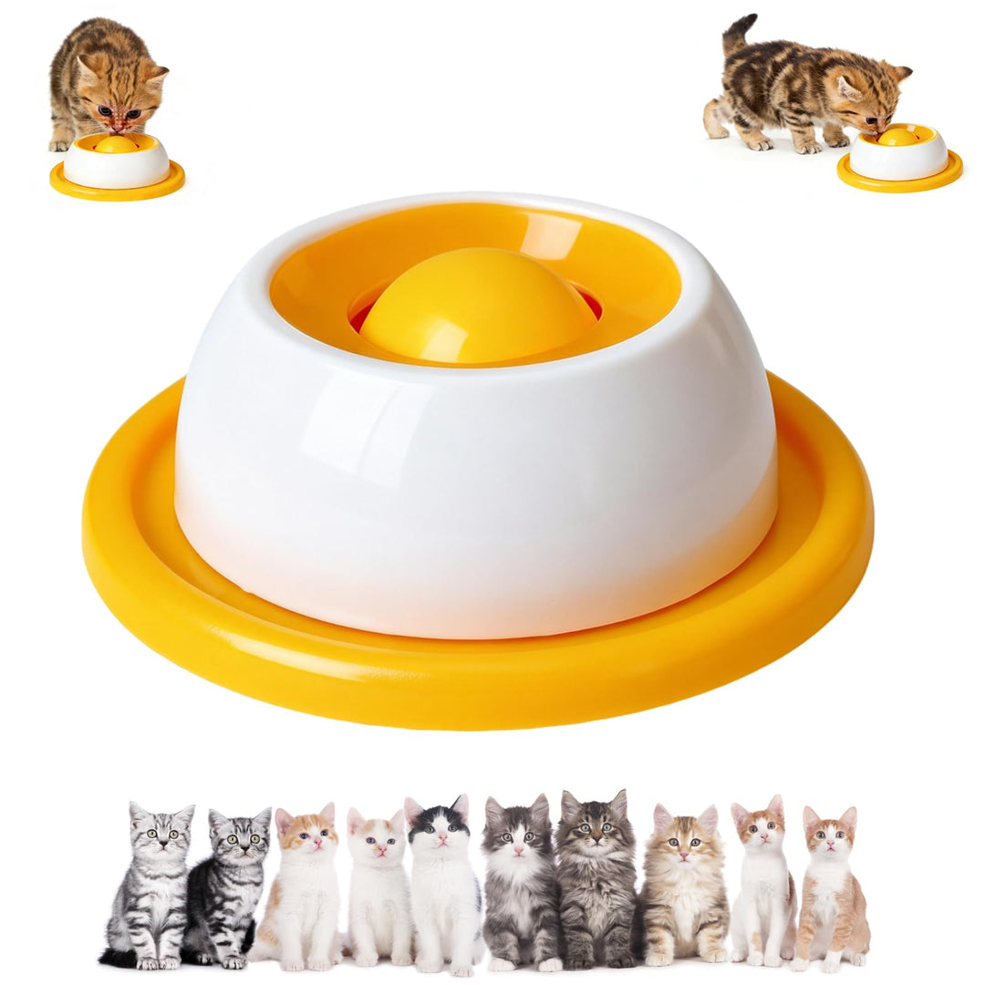 Hundelickspielzeug, Leckmatte, Lick Bowl, Schleckball mit integrierter Rollkugel und Antirutsch-Desi