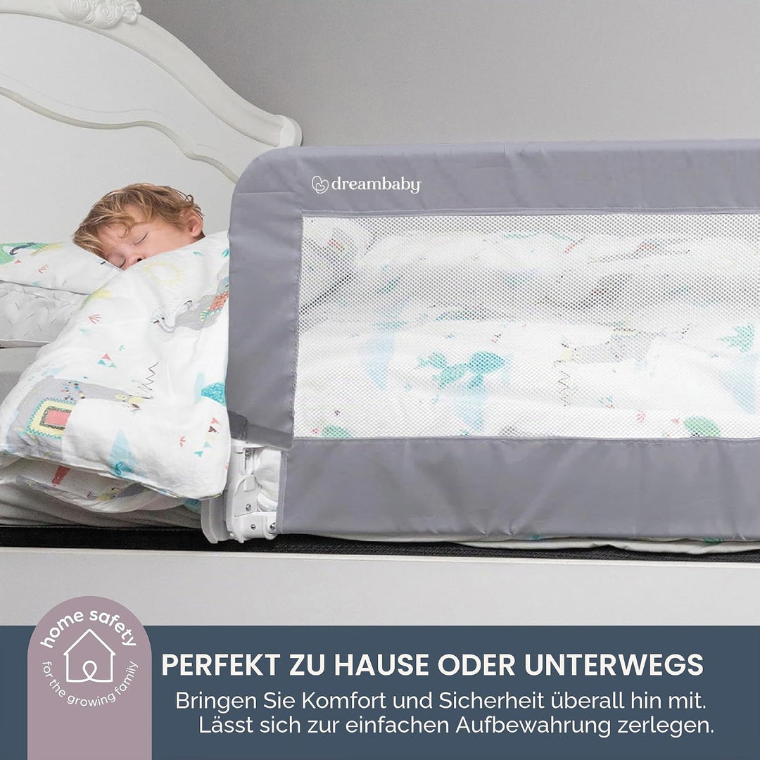Dreambaby F761 Phoenix Bettgitter Rausfallschutz Grau, Grey, 110cm x 45.5cm 110cm x 45.5cm Phoenix G