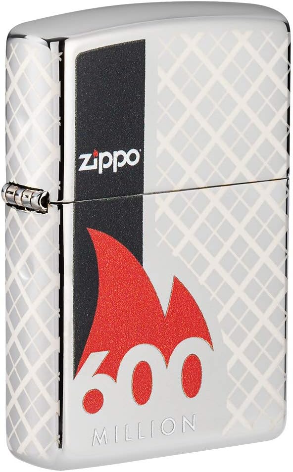 Zippo 600th Million Lighter Commemorative Lighter-600th Limited Edition, Chrom, Pocket Size, Chrom