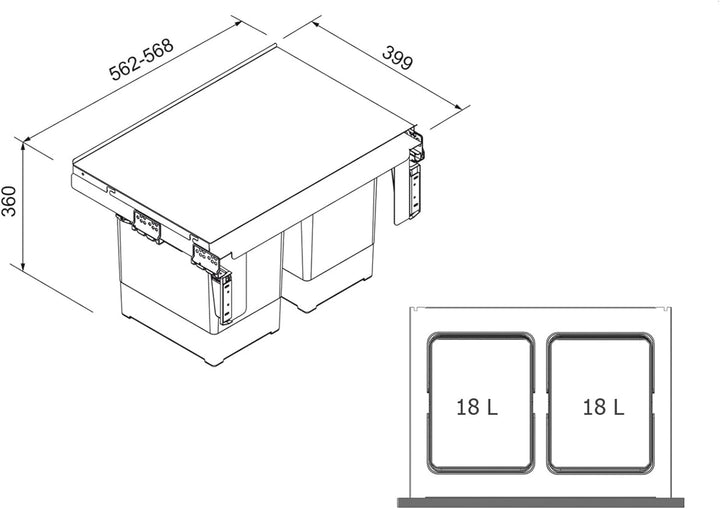 Franke Sorter Garbo 60 – 2 A – von Speiseabfällen
