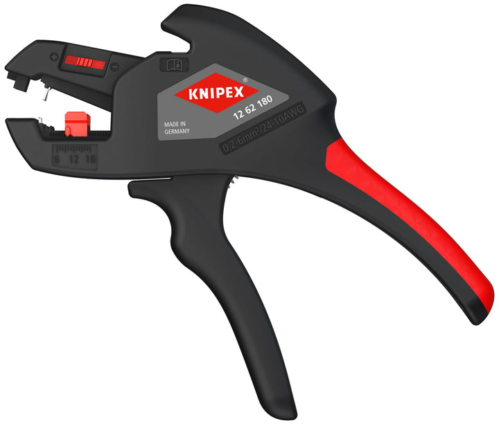 KNIPEX Tools 1262180 Abisolierzange, automatisch, 10-24 AWG 7.25, 7.25
