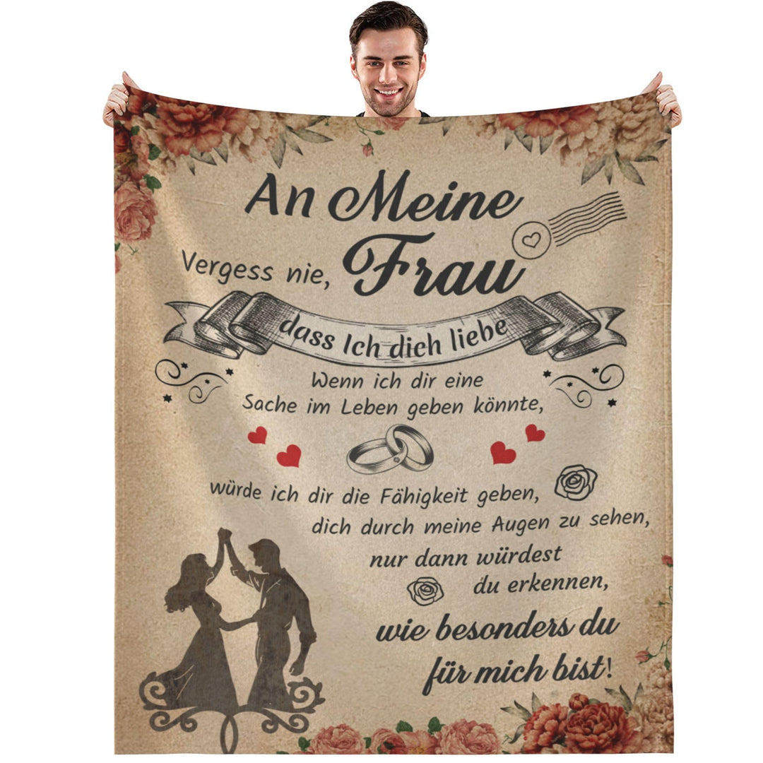 Hochzeitstag Geschenke für Frauen, Kuscheldecke An Meine Frau, Geburtstagsgeschenk Hochzeitsgeschenk