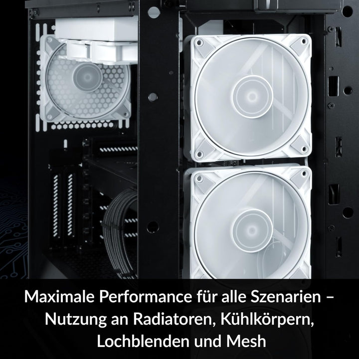 ARCTIC P12 Max - PC Lüfter, High-Performance 120 mm Gehäuselüfter, PWM-gesteuerte 400–3300 rpm, Opti