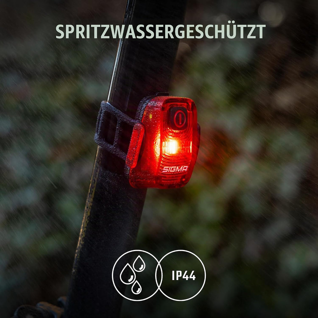 SIGMA HIRO 10 | wetterfestes Fahrradrücklicht mit 500 m Sichtweite | StVZO zugelassenes Rücklicht mi