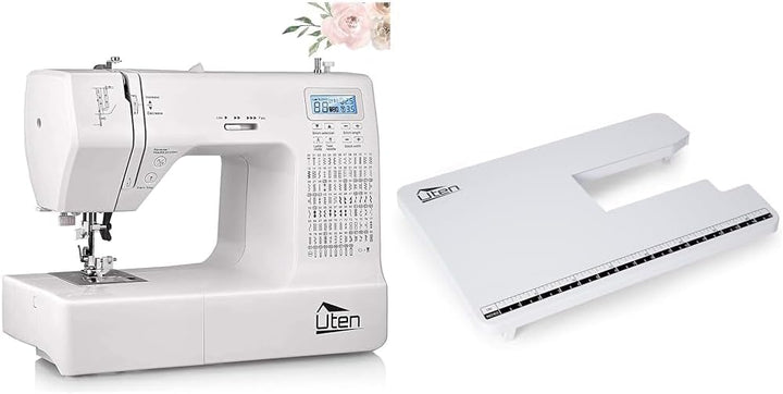 Uten Nähmaschine Elektronisch Freiarm mit 200 Stiche, Für Profi Anfänger DIY Begeister Sewing Machin