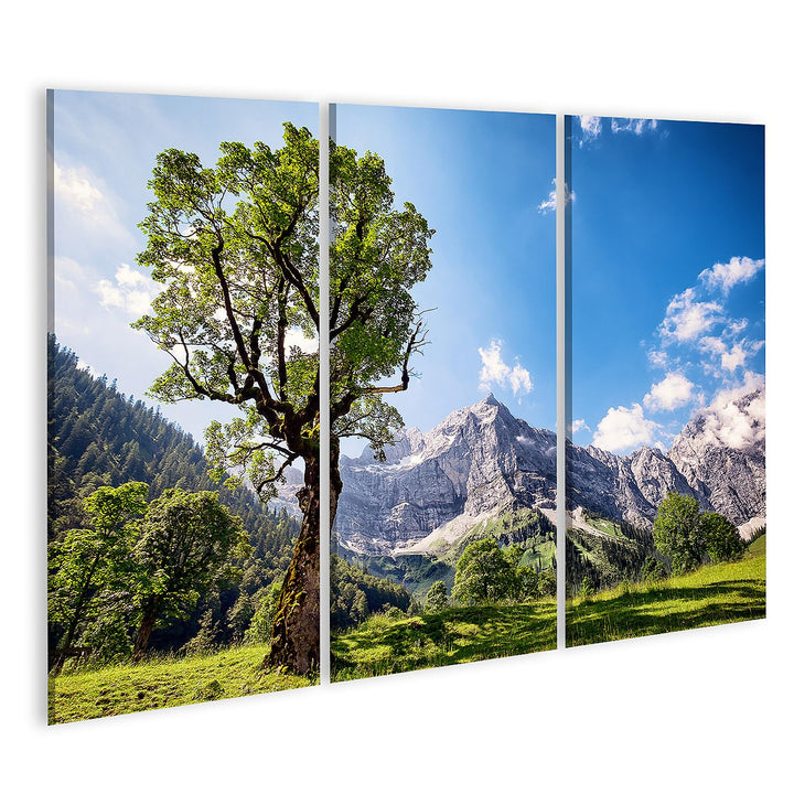 islandburner Bild auf Leinwand Karwendelgebirge In Österreich Alpen Bilder Wandbilder Poster Leinwan