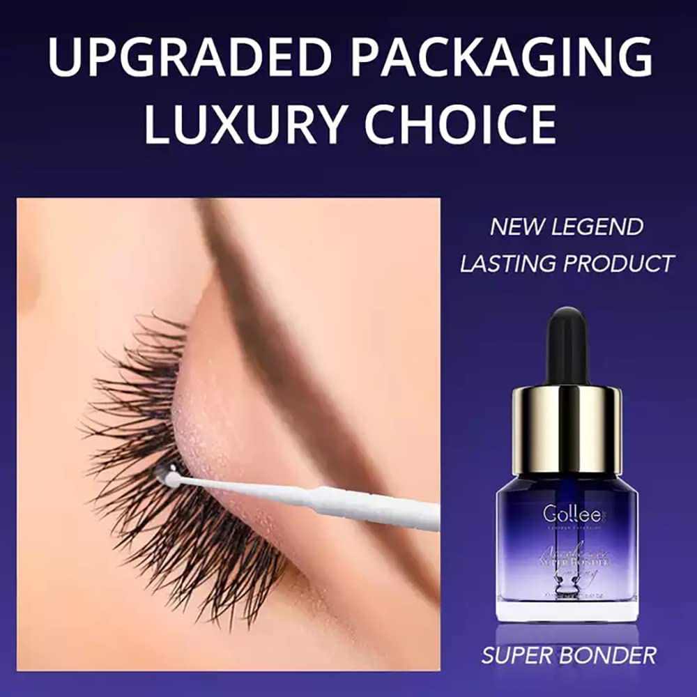 GOLLEE Lash Bonder für Wimpernverlängerung 15ML Wimpern Primer für Wimpernverlängerung Maximieren Si