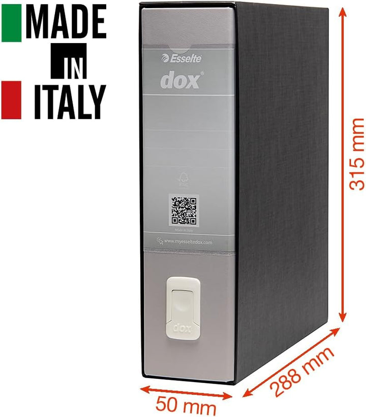 Rexel Dox Aktenordner (DIN A4 Inhalt) 6 Stück weiss