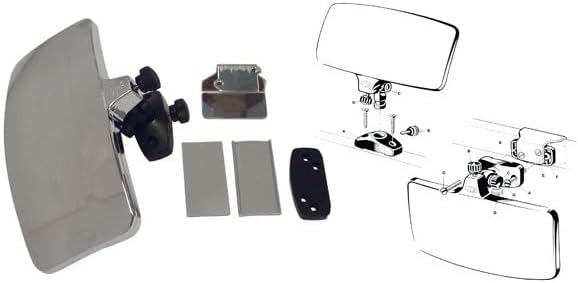 BSSTORE RÜCKSPIEGEL SKI NAUTICO AUS ABS MIT ANSCHLÜSSEN WINDSCHUTZSCHEIBE UND Dashboard