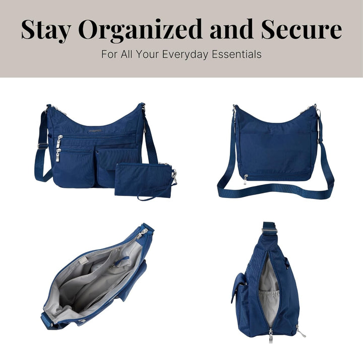 Baggallini Damen Everywhere bagg with überall Tasche mit RFID Einheitsgrösse Pacific, Einheitsgrösse