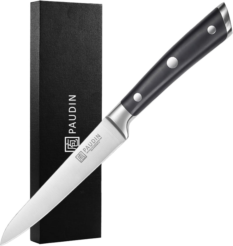 PAUDIN Allzweckmesser 12 cm profi Küchenmesser als Gemüsemesser Kochmesser Obstmesser aus Deutscher