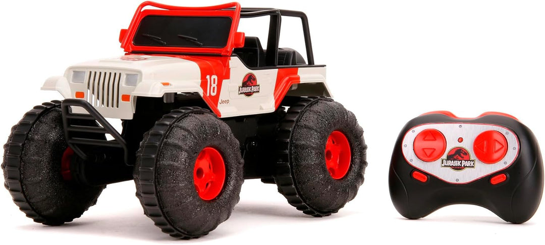 Jada Toys Jurassic Park RC Sea and Land Jeep 1:16, Mehrfarbig, 253255045