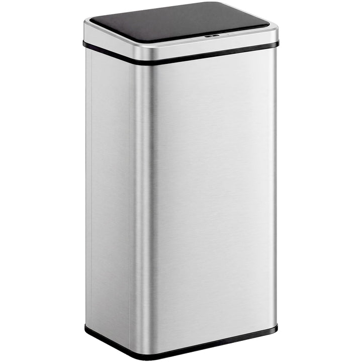 HOMCOM Sensor Mülleimer 50L Edelstahl Automatischer Mülleimer Silber, 50L