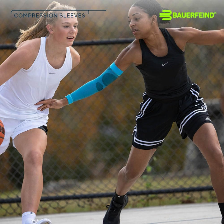 BAUERFEIND Arm Sleeve „Compression Sleeves Arm“, 1 Paar Armlinge, Armstulpen, M Lang Rot M Lang, Rot