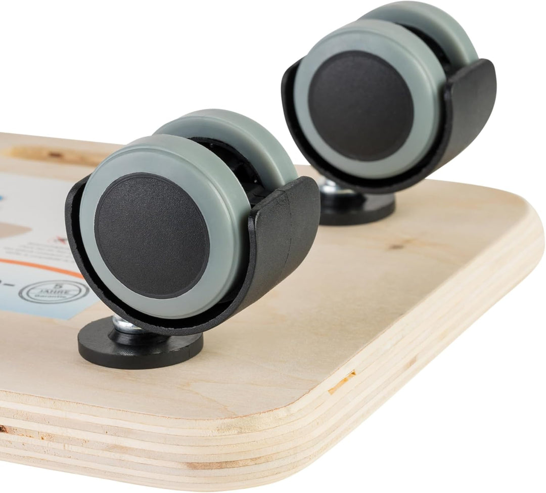 Dörner + Helmer Transportroller Quattro-Soft, 290mm x 190mm x 70mm, 80kg Tragkraft, Doppelrollen, fü