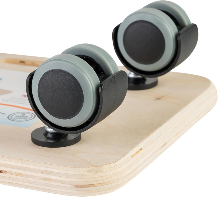 Dörner + Helmer Transportroller Quattro-Soft, 290mm x 190mm x 70mm, 80kg Tragkraft, Doppelrollen, fü