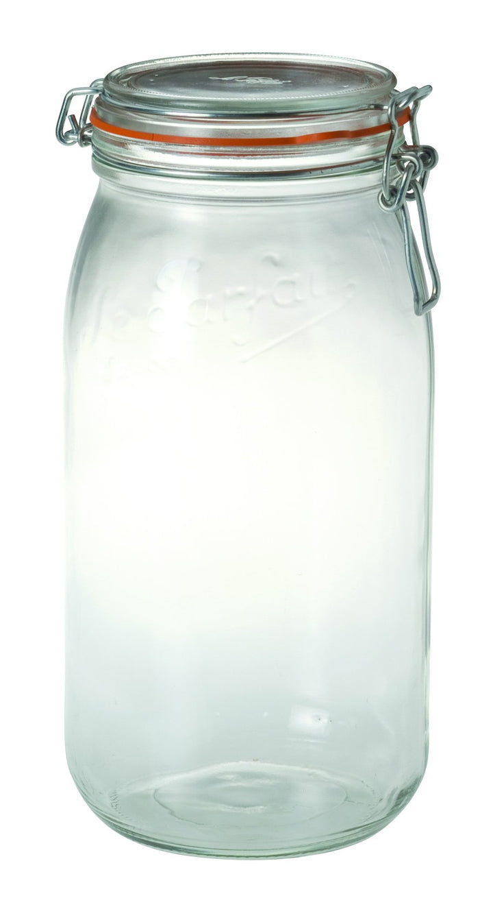 Le Parfait 1652075 Einmachglas, 3 l, 10 cm (Durchmesser), 3 Stück
